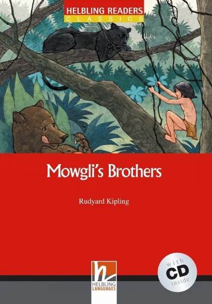 Обложка книги Mowgli`s Brothers + CD (Level 2) by Rudyard Kipling, Kipling R.