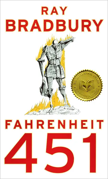 Обложка книги Fahrenheit 451, Ray Bradbury