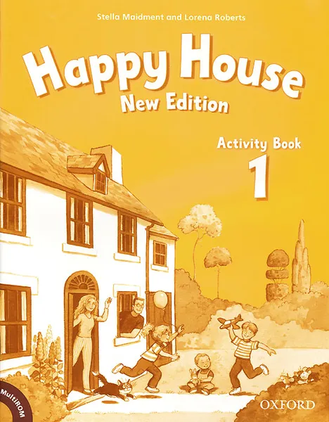 Обложка книги Happy House: Activity Book 1 (+ CD-ROM), Lorena Roberts, Stella Maidment