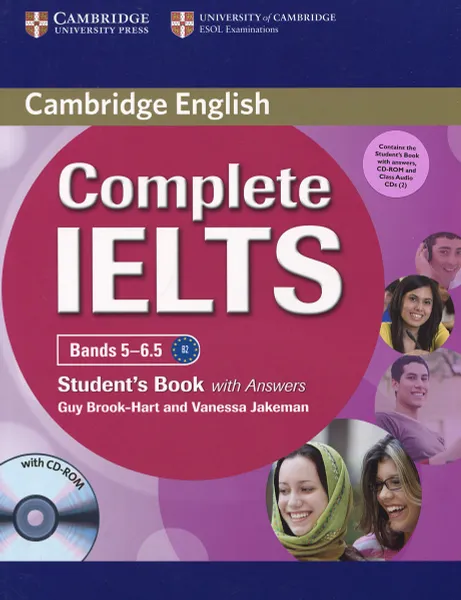 Обложка книги Complete IELTS: Bands 5-6.5: Student's Book With Answers (+ CD-ROM и 3 CD), Guy Brook-Hart and Vanessa Jakeman