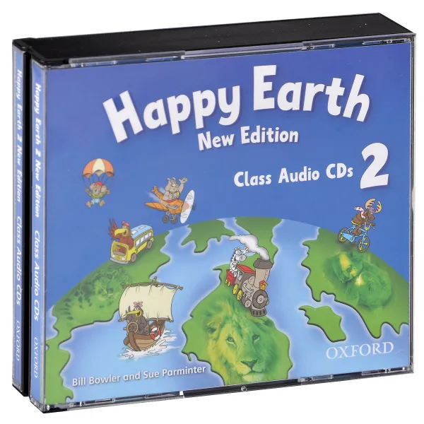 Обложка книги Happy Earth 2: Class Audio (аудиокурс на 3 CD), Bill Bowler and Sue Parminter