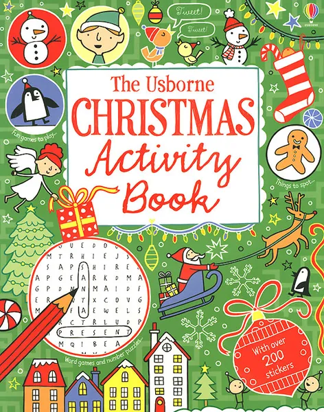 Обложка книги The Usborne Christmas Activity Book, Rebecca Gilpen, James MacLaine, Lucy Bowman