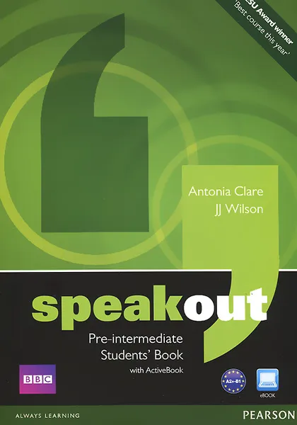 Обложка книги Speakout: Pre-Intermediate: Student's Book with Active Book (+ DVD-ROM), Antonia Clare, J. J. Wilson