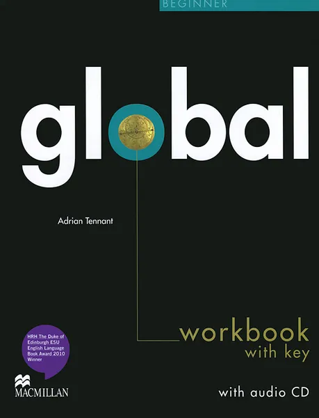 Обложка книги Global Beginner: Workbook with Key (+ CD), Adrian Tennant