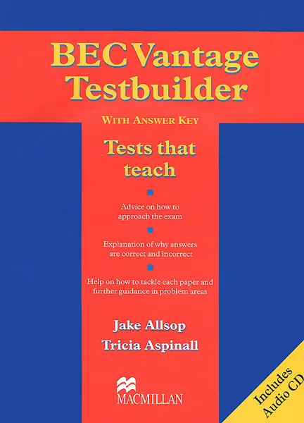 Обложка книги BEC Vantage Testbuilder with Answer Key (+ CD-ROM), Jake Allsop