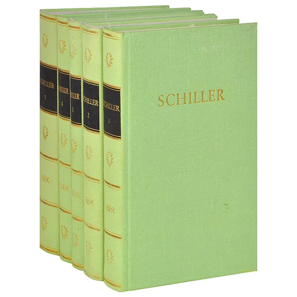Обложка книги Schillers werke in funf Banden (комплект из 5 книг), Фридрих Шиллер