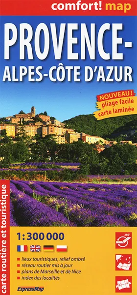 Обложка книги Provence - Alpes-Cote D'azur. Карта, 