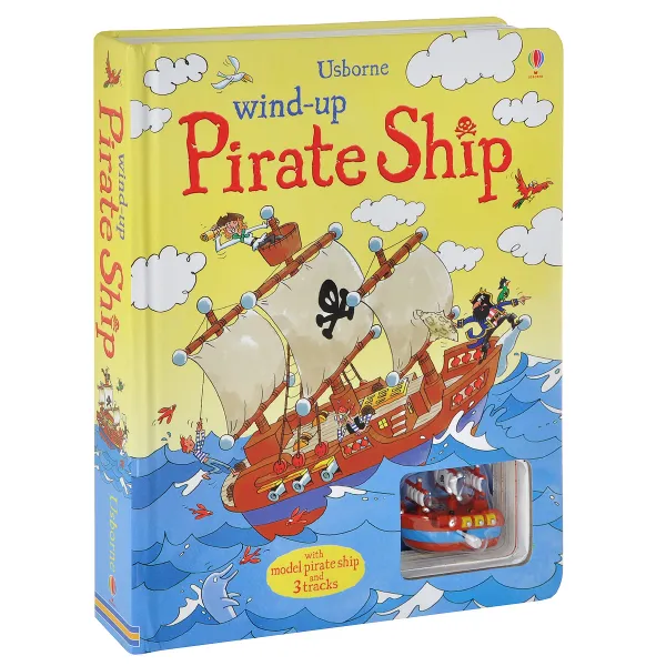 Обложка книги Wind-up Pirate Ship. Книжка игрушка, Louie Stowell