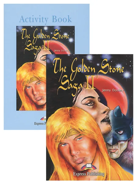 Обложка книги The Golden Stone Saga II: Level 4 (комплект из 2 книг + 2 CD), Jenny Dooley