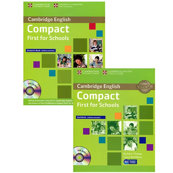 Обложка книги Compact First for Schools (комплект из 2 книг + CD-ROM, CD), Barbara Thomas, Laura Matthews