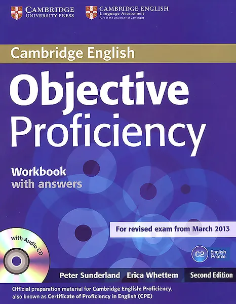 Обложка книги Objective Proficiency Workbook with Answers (+CD), Sunderland Peter, Whettem Erica