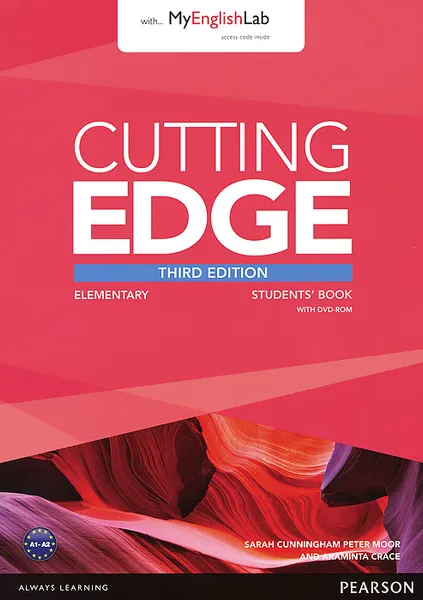 Обложка книги Cutting Edge: Elementary: Student's Book with MyEnglishLab (+ DVD-ROM), Sarah Cunningham, Peter Moor, Araminta Crace