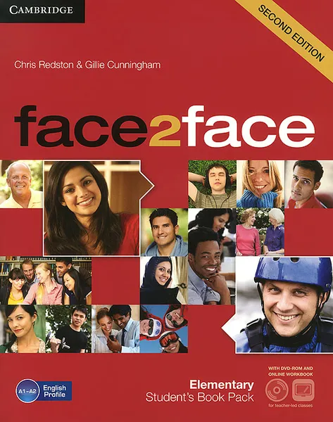 Обложка книги Face2Face: Elementary Student's Book (+ DVD-ROM), Chris Redston and Gillie Cunningham