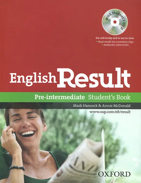 Обложка книги English Result: Pre-intermediate: Student's Book (+ DVD-ROM), Mark Hancock, Annie McDonald