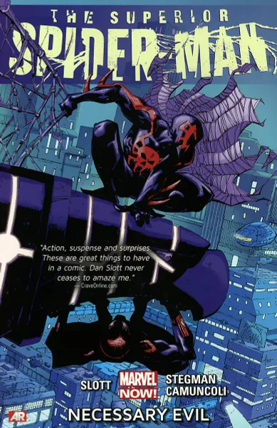 Обложка книги The Superior Spider-Man: Volume 4: Necessary Evil, Слотт Дэн