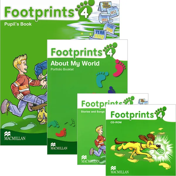 Обложка книги Footprints 4 (+ CD и CD-ROM), Carol Read