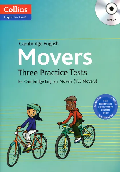 Обложка книги Cambridge English: Movers: Three Practice Tests for Cambridge English: Movers (+ MP3 CD), Anna Osborn