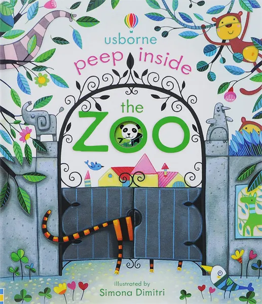 Обложка книги Peep Inside the Zoo, Anna Milbourne