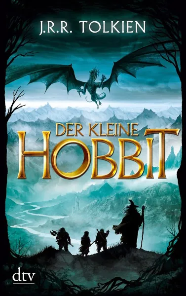 Обложка книги Der Kleine Hobbit, J. R. R. Tolkien