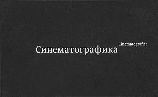 Обложка книги Синематографика, Эркен Кагаров