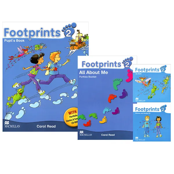 Обложка книги Footprints 2: Pupil's Book (комплект из 2 книг + 2 CD), Carol Read