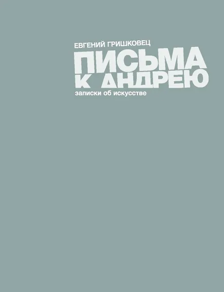 Обложка книги Письма к Андрею, Евгений Гришковец