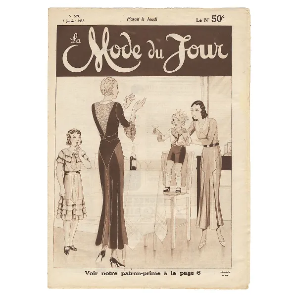 Обложка книги La mode du jour, №559, janvier 1932, 