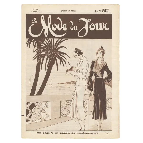 Обложка книги La mode du jour, №564, fevrier 1932, 