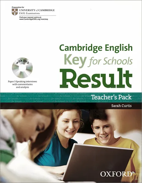 Обложка книги Cambridge English: Key for Schools Result: Level A2 (комплект из 3 книг + DVD-ROM), Sarah Curtis, Kate Mellersh