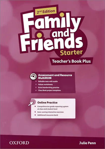 Обложка книги Family and Friends: Starter: Teacher's Book Plus with Online Practice (+ CD-ROM), Julie Penn