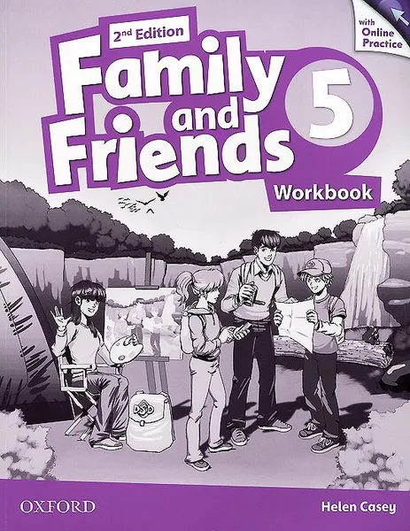 Обложка книги Family and Friends: Level 5: Workbook with Online Practice, Helen Casey