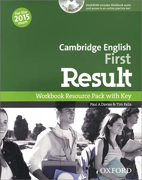 Обложка книги Cambridge English: First Result: Workbook Resource Pack with Key (+ CD-ROM), Paul A. Davies, Tim Falla