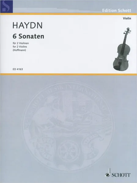 Обложка книги Joseph Haydn: 6 Sonaten fur 2 voilinen, Joseph Haydn