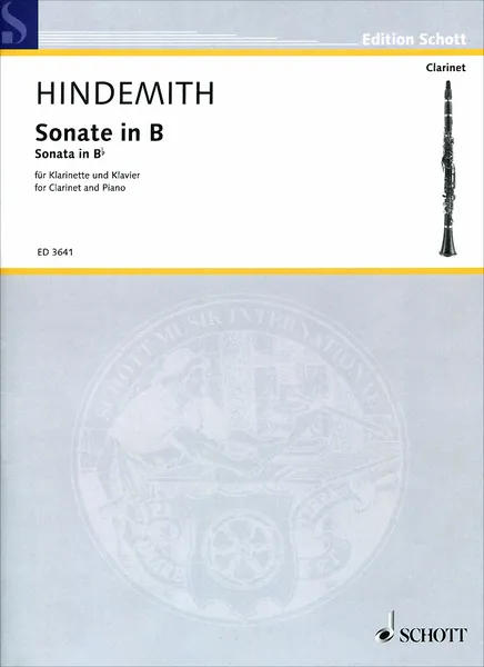 Обложка книги Paul Hindemith: Sonate in B fur klarinette und klavier, Paul Hindemith