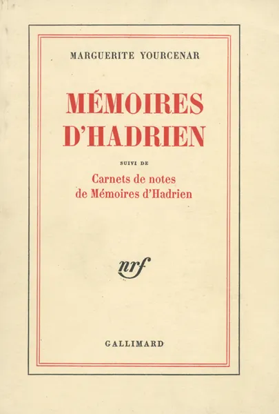 Обложка книги Memoires D'Hadrien, Marguerite Yourgenar