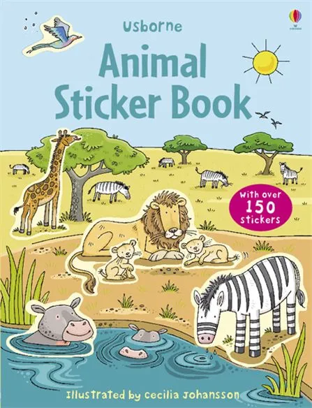 Обложка книги Animal Sticker Book, Johansson, Cecilia