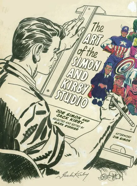 Обложка книги Art of the Simon and Kirby Studio, The, Mark Evanier, illustrated by Joe Simon and Jack Kirby