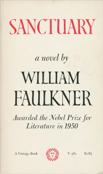 Обложка книги Sanctuary, William Faulkner