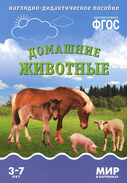 Обложка книги Домашние животные. Наглядно-дидактическое пособие. 3-7 лет, Татьяна Минишева