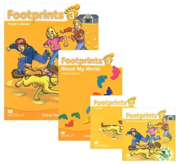 Обложка книги Footprints 3: Pupil's Book (комплект из 2 книг + 2 CD), Carol Read