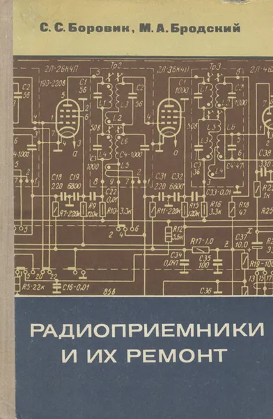 Обложка книги Радиоприемники и их ремонт, С. С. Боровик, М. А. Бродский