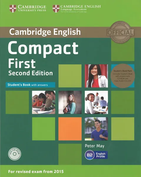 Обложка книги Compact First B2: Teacher's Book with Answers (+ CD-ROM and 2 CD), Peter May