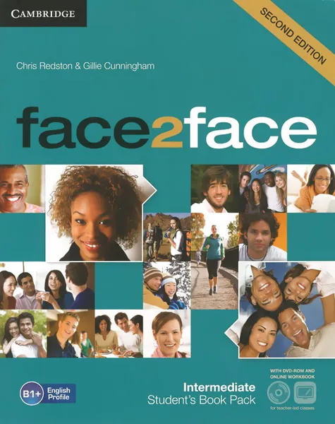 Обложка книги Face2Face: Intermediate: Student's Book with Online Workbook (+ DVD-ROM), Редстон Крис, Cunningham Gillie