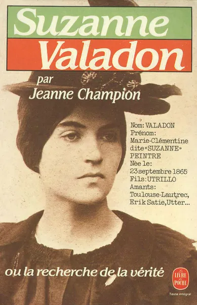 Обложка книги Suzanne Valadon ou la recherche de la verite, Jeanne Champion