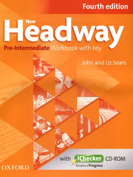 Обложка книги New Headway: Pre-Intermediate: Workbook with Key (+ CD-ROM), John and Liz Soars