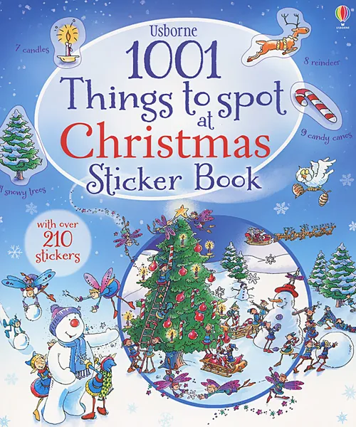 Обложка книги 1001 Christmas Things to Spot Sticker Book, Alex Frith