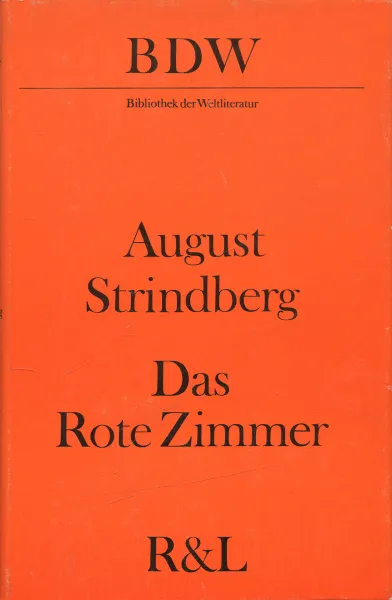 Обложка книги Das Rote Zimmer, August Strindberg