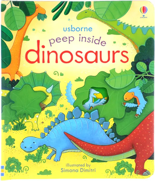 Обложка книги PEEP INSIDE DINOSAURS, Милборн Анна