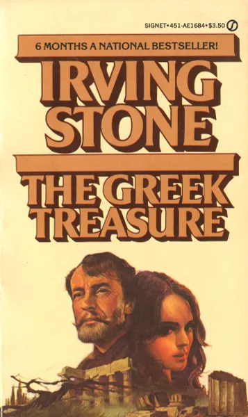 Обложка книги The greek treasure, Irving Stone