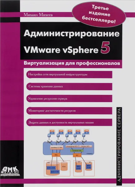 Обложка книги Администрирование VMware vSphere 5, Михаил Михеев